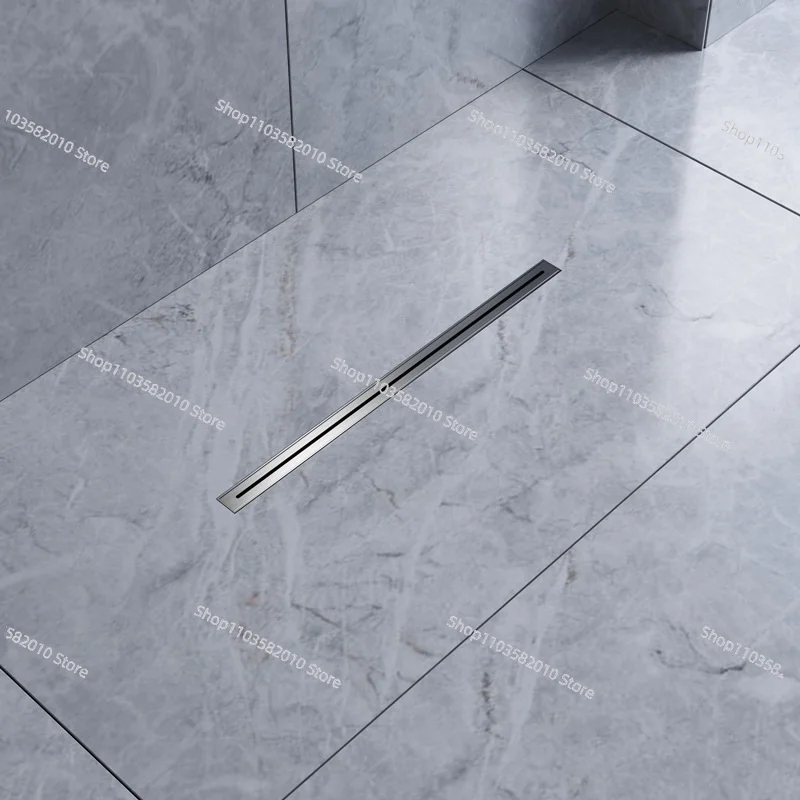 32Mm narrow tile insert square bathroom shower floor drain invisible deodorant long channel hidden garbage filter drain