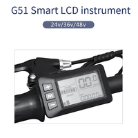 Well Electric Bike Ebike Spare Parts Accessories Controller G51 LCD Display 5Pin Electric Scooter Accelerator Waterproof Connect