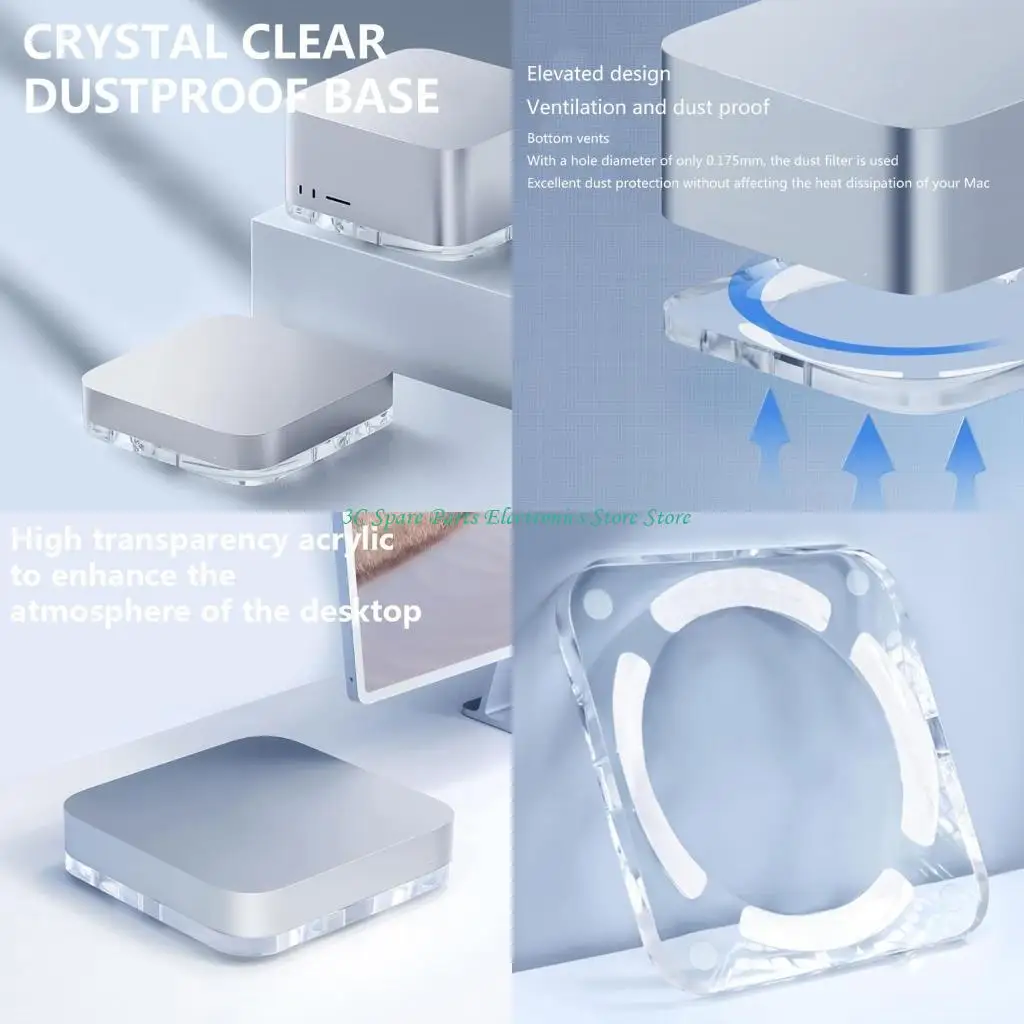 

SZ прозрачная акриловая подставка для мини -и студийного, пылепроницаемого и дышащего настольного теплового рассеянного