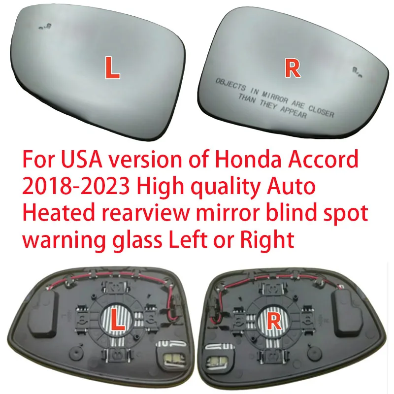 

Для версии США Honda Accord 2018-2023, высококачественное зеркало заднего вида с автоматическим подогревом, предупреждающее стекло слепых зон, левое или правое