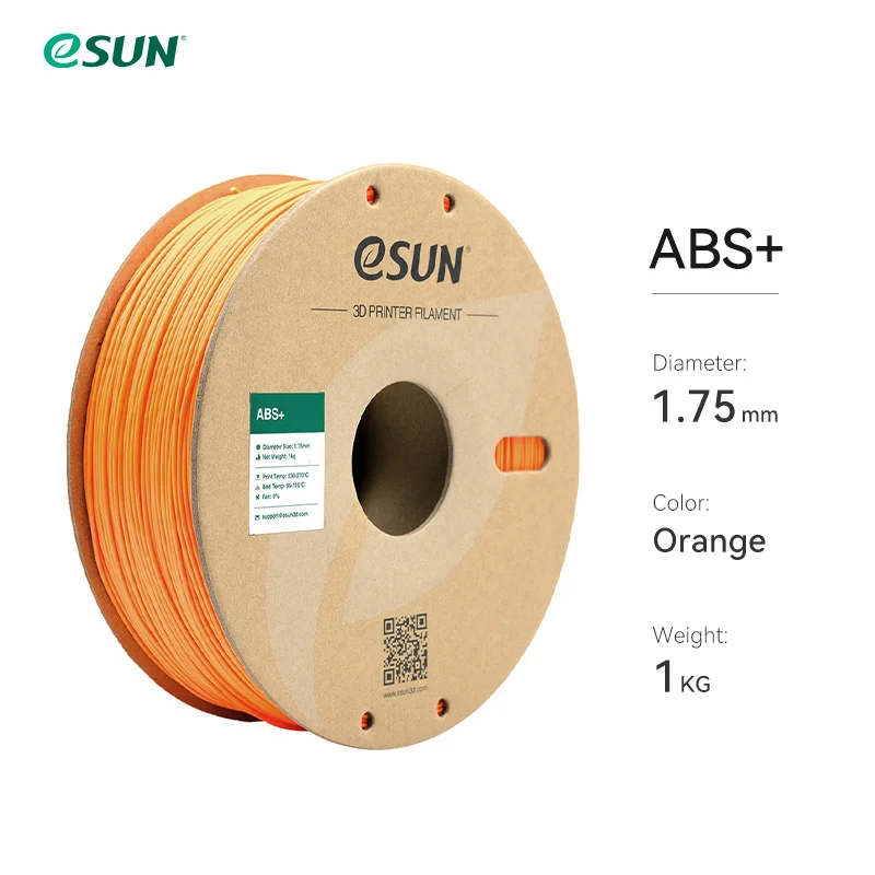 Filament d'imprimante 3D eSUN 1.75mm 1KG ABS + Filament d'impression en plastique 3D bobine de 2.2 LBS matériel d'impression 3D pour imprimante 3D
