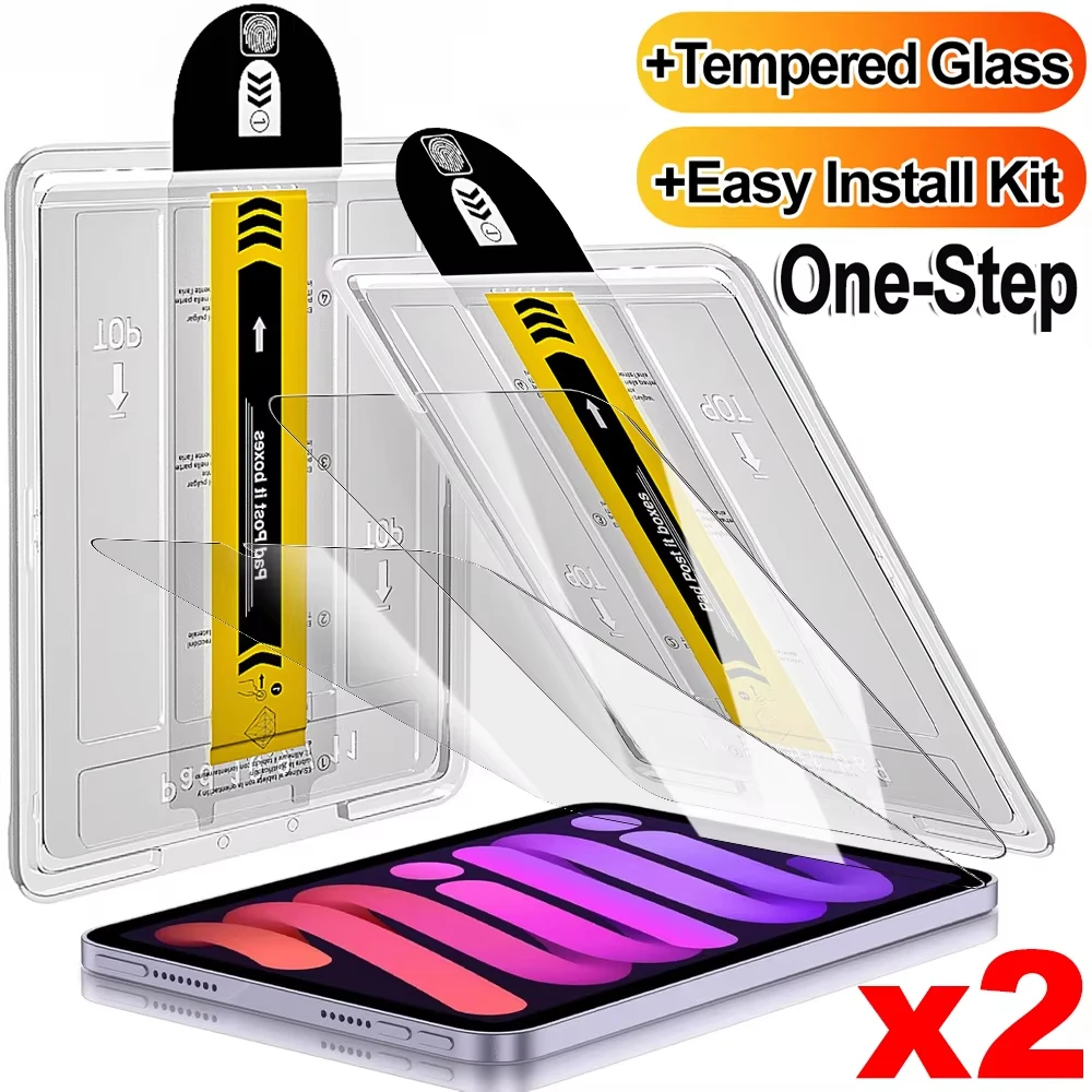 2pcs Tempered Glass For Xiaomi Pad 8 7 7 Pro 11.2inch 6 6s 6Pro 5 Pro 11inch Redmi Pad 2 SE 8.7 SE 11 Dust Free Screen Protector
