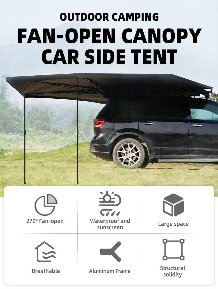 Outdoor Camping Easy Folding Tiny Houses Tent Car Roof Tent Small Mobile Car Camping Portable Tent For Car