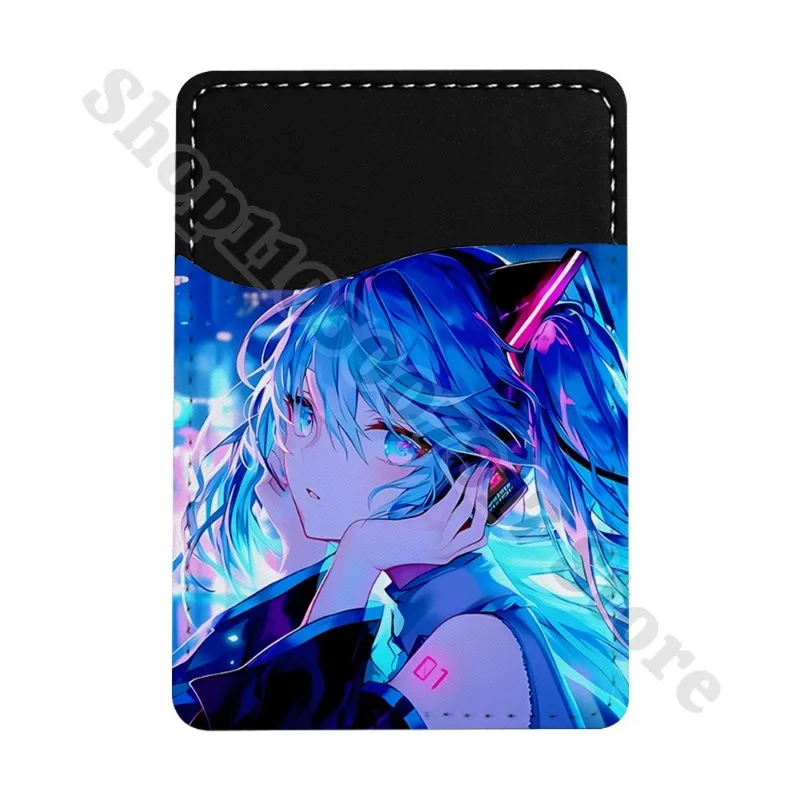 Creative Phone Decor Accessories Ultra-thin Wallet Hatsunes Miku Anime Cute ID Credit Card Holder Cartoon Storage Pouch Gifts view 6