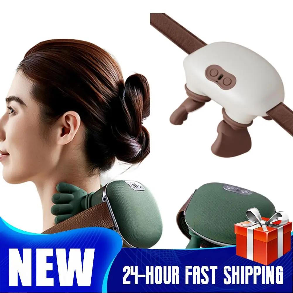 

Машина для массажа шеи, защита головы и шеи, нагревательные машины, перезаряжаемый комфортный электрический массажер, подарок для мамы, папы, мужчин, женщин