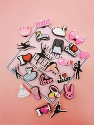 Novelty Ballet Dance Shoe Charms Accessories Diy Shoe Buckle Decoration Clog Ornaments For Women Bubble Sandals Kid Party Gift