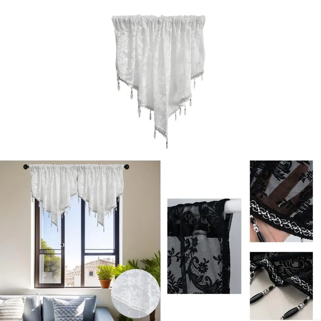 62KD Contemporary Sheer Window Panels Fabric Instants Hanging Systems Room Divider