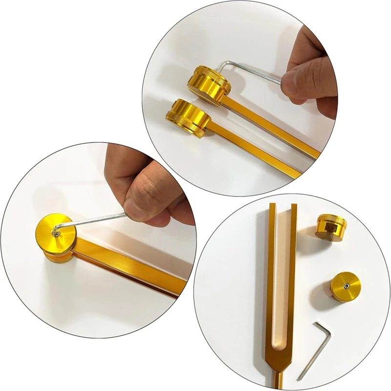 A74E-128Hz Tuning Fork Ear Cleaning Tool,128 Hz Tuning Fork Weighted Tuning Forks For Healing Slider Tuning Fork
