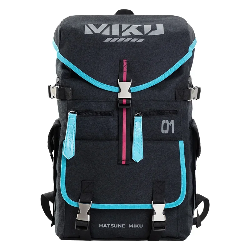 waq31 Moeyu Anime Vocaloid Backpack School Shoulder Bag Miku Cosplay Men Student Laptop Travel Hiking Casual Rucksack 2025 New