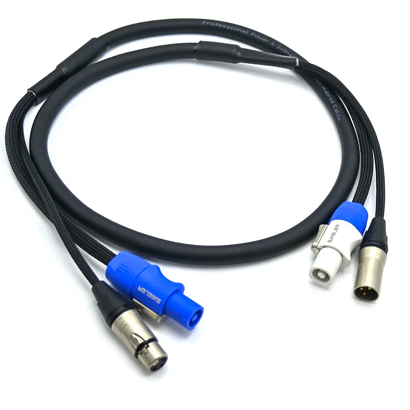 

Гибкий комбинированный кабель Powercon 1 м 2 м 3 м 5 м 1,5 м XLR DMX512 Комбинированный кабель питания 3 x 1,5 мм для сценического освещения с подвижной головкой