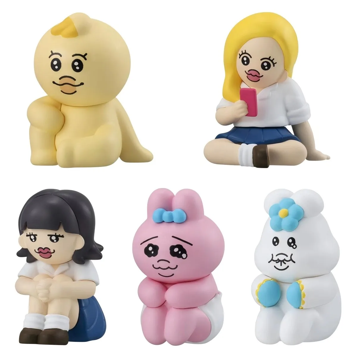 

Оригинальные игрушки Bandai Gashapon, 5 шт., серия まちぼうけ おぱんちゅうさぎ, для детей, подарок, коллекционные модели, украшения