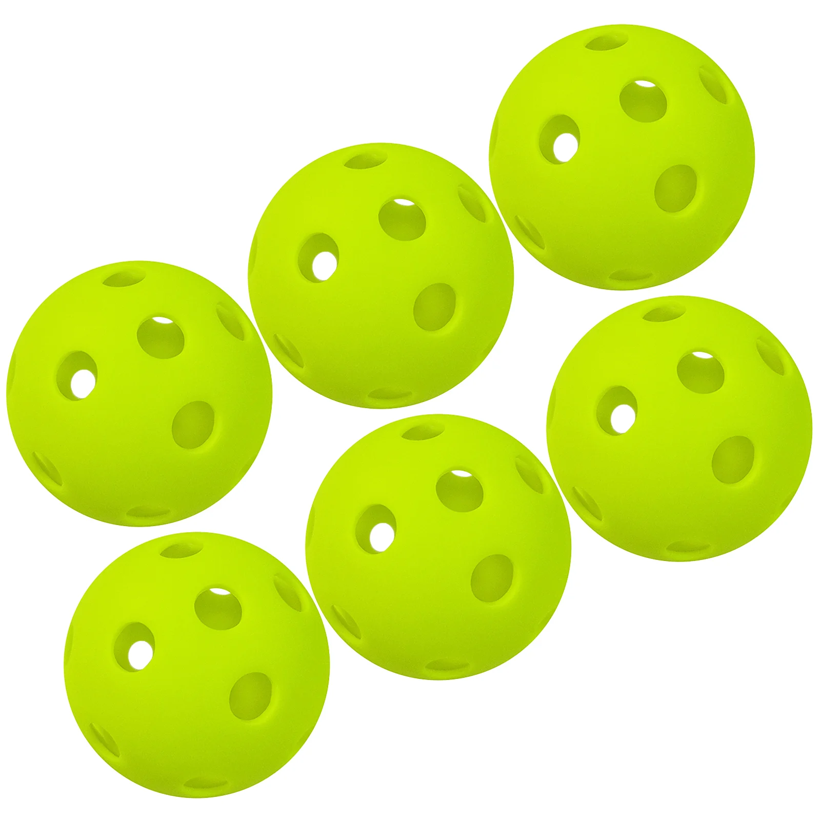 Indoor Pickleball Balls Paddle Ball 26 Holes Pickleball Sport Training Practice Plastic Pickleball Airflow Hollow Balls