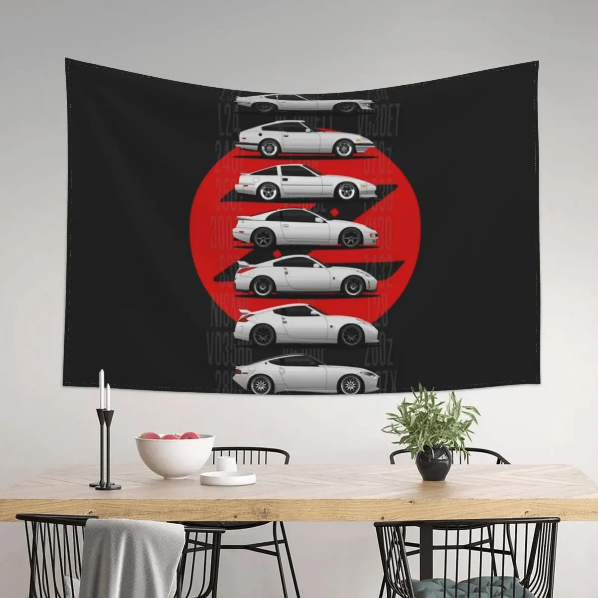 

Z Generations (White) Tapestry Decoration For Rooms Bathroom Decor Home Supplies Tapestry