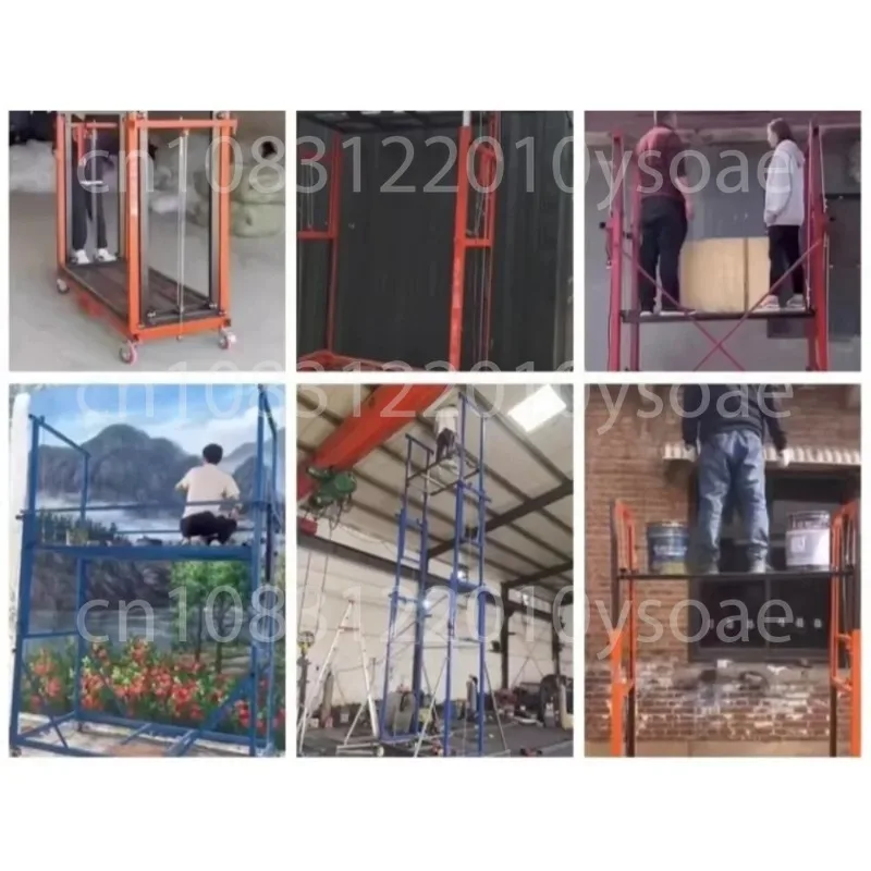 Foldable mobile lifting fully automatic remote control electric scaffolding