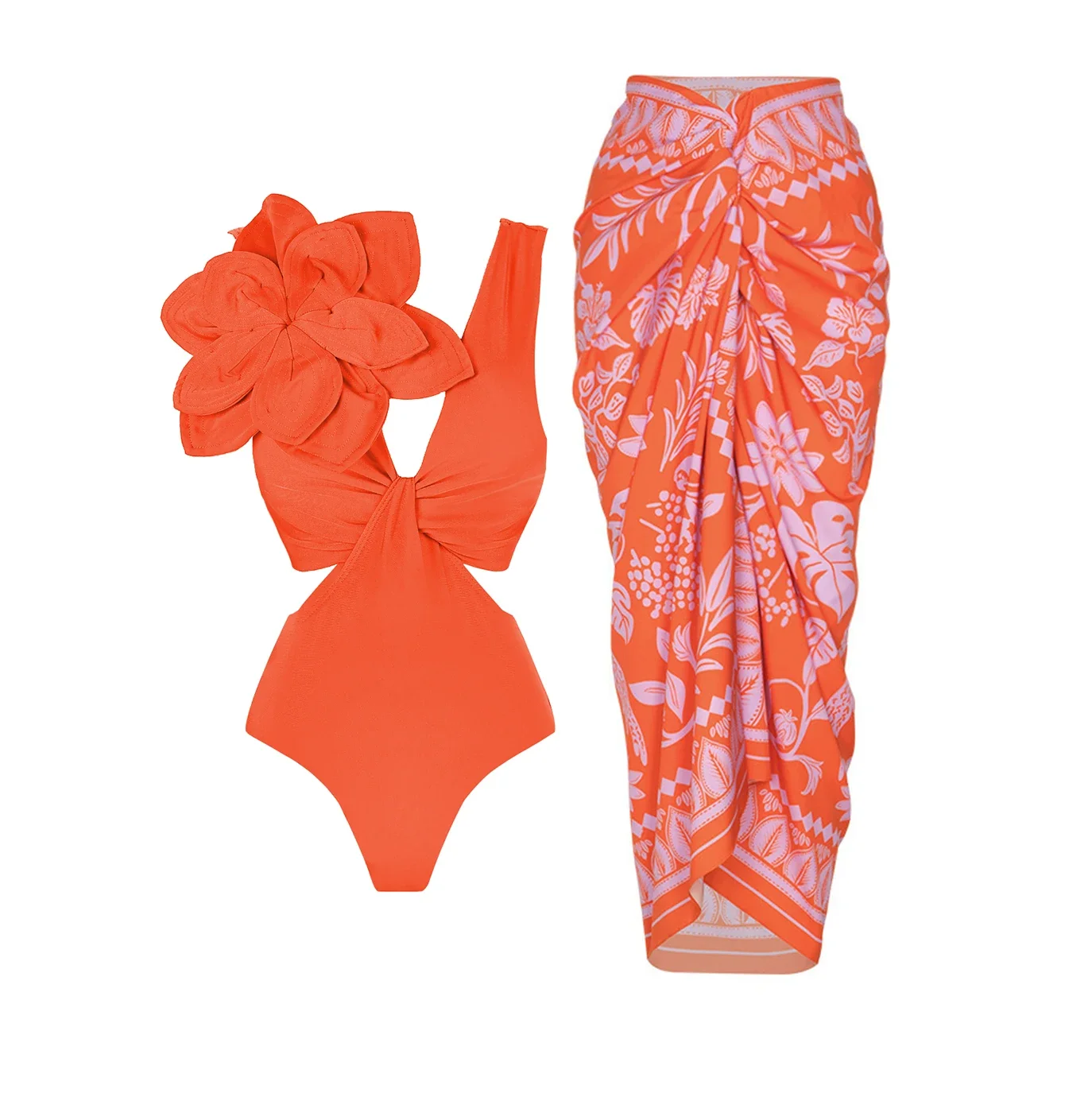 

Цельный купальник с цветочным кружевом на плечах, 2025 г., сексуальный однотонный купальник, женский купальник, купальный костюм, пляжная одежда, бандажное монокини для плавания