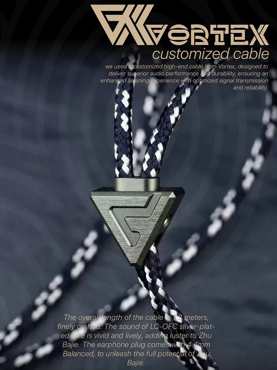 TANGZU BAJIE 1DD + 4BA + 1EST + 1BC سائق هجين داخل الأذن سماعة HiFi سماعة الموسيقى 0.78 مللي متر كابل قابل للفصل 4.4 مللي متر التوصيل سماعات الأذن السلكية