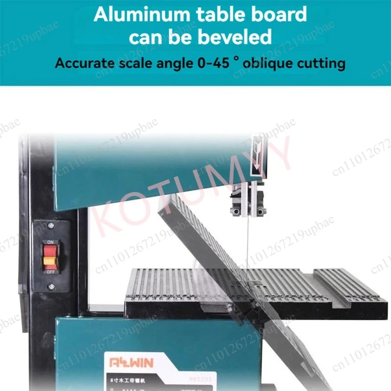 8 Inch Table Woodworking Band Saw Machine Multifunctional Curve Cutting Saw DIY Woodworking Tools