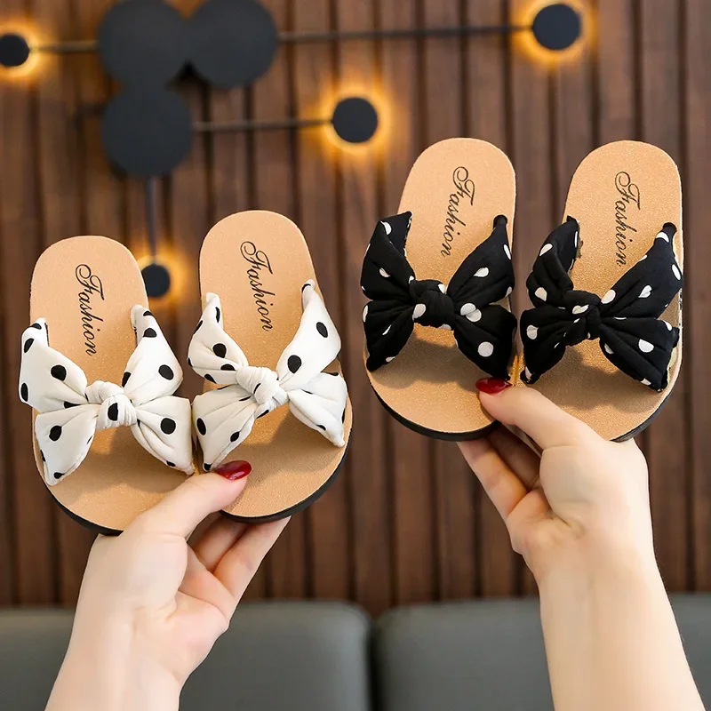 Bohemian Style Girls' Sandals and Children's Slippers Sponge Comfortable Soft Casual Printed Cloth Slippers kids shoes