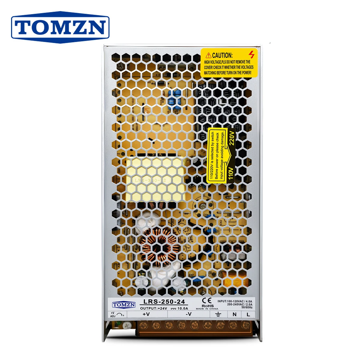 

TOMZN 250W AC-DC SMPS Single Output Switching power supply input 110-240V output 5V 12V 15V 24V 36V 48V adjustable for LED