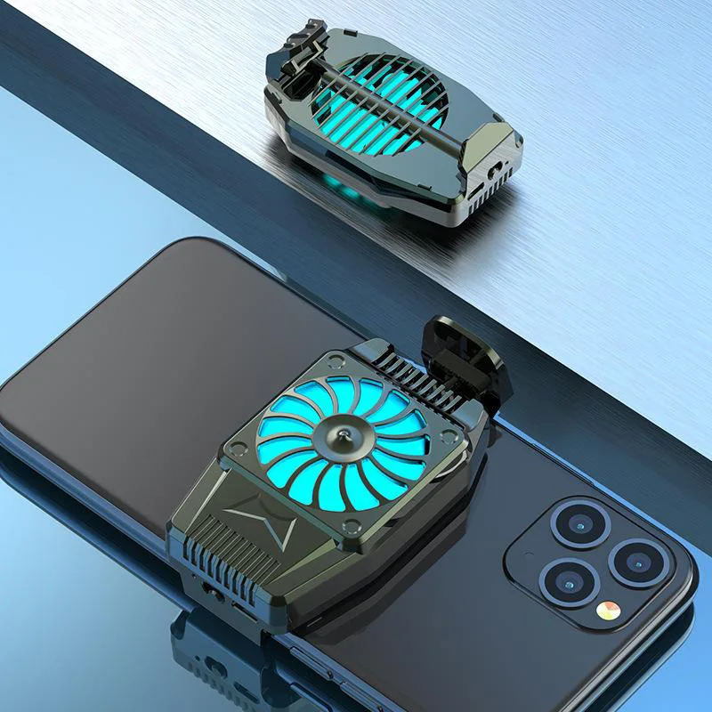 Portable Smart Phone Heat Sink Usb Cooling Pad Cooler Fan Gamepad Game Gaming Shooter Mute Radiator Controller H15 Cooling Fan
