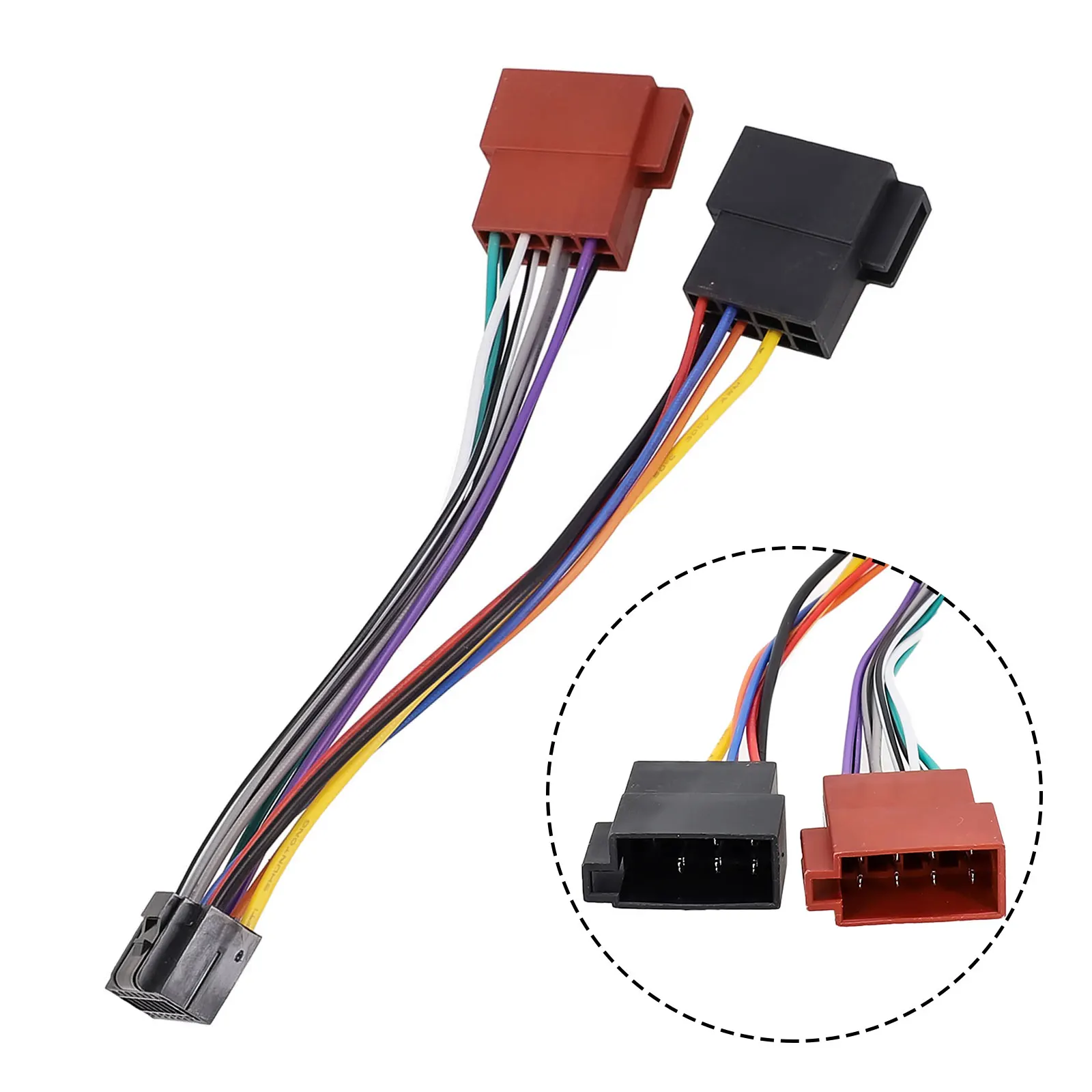 

Connector ISO Standard Harness For Audio Adaptor Car 1Pieces Accessories For Kenwood Radio Stereo 16 Pin 160x40x25 Mm