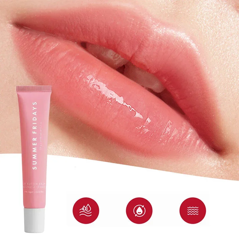 Bálsamo labial líquido hidratante à prova d'água, esmalte labial antiaderente, maquiagem macia natural, cuidado labial hidratante, verão