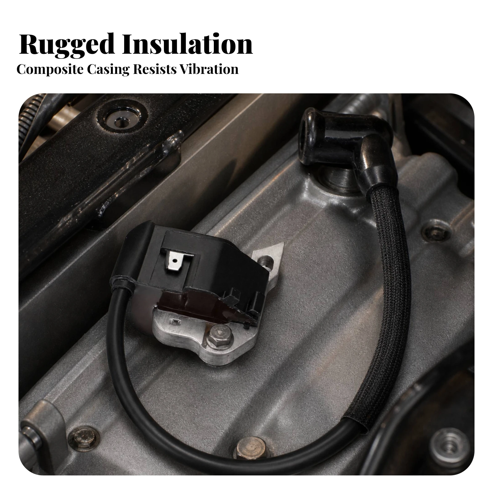 Ignition Coil Assembly Faster Starting Ignition Coil with Ignition Plug Plug Boot Auto Part Heat Resistant Reduced Emissions