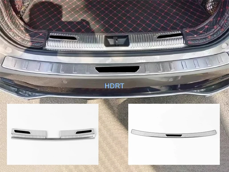 Car Style Rear Bumper Guard Door Sill Threshold Welcome Pedal Trunk Plate For MG RX5 Max RX5 Plus/Roewe RX5 Max RX5 Plus 2016 +