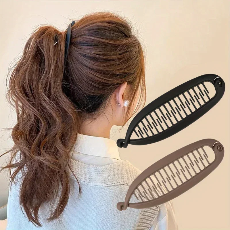1/4 Stück moderne Fischschwanz-Haarnadel, Kunststoff-Styling-Haarschmuck für den täglichen Gebrauch, Weihnachten, Halloween, Party, Geschenk – Detail 6