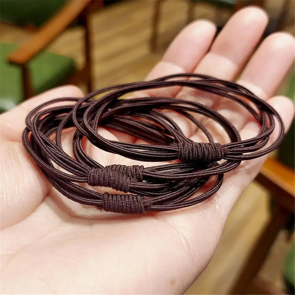 Random Color New Hair Accessories Girl High Elastic 4 in 1 Hair Tie Rope Hair Ring
