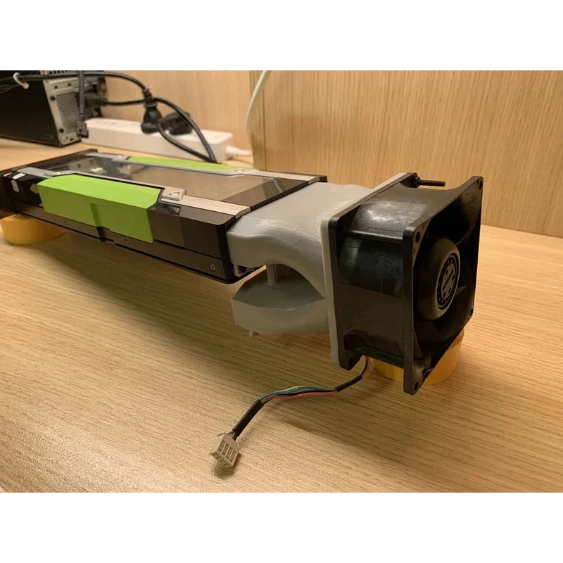 For NVIDIA Tesla P40 M40 modified active cooling dual display 8CM fan assembly 3D printing materials/-