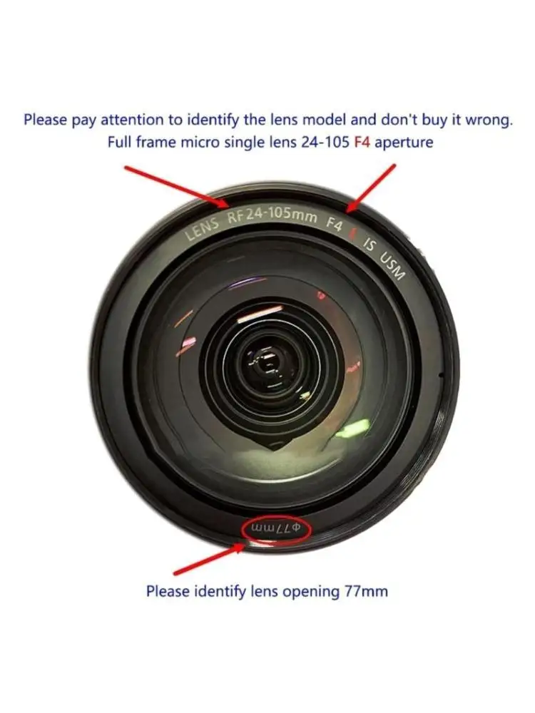R53C EW-83N 77mm Lens Hood Reversible Lens Shade for RF24-105mm F4L IS Lens EOSR5 RP Micro Single Camera Accessories