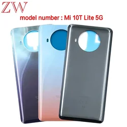 New For Xiaomi Mi 10T Lite 5G Battery Back Cover 3D Glass Panel Rear Door Glass Mi10T lite Housing Case With Adhesive Replace