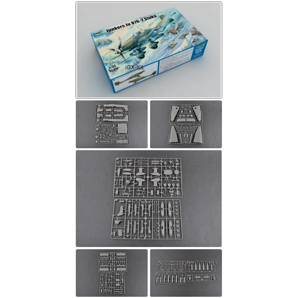 

Trumpeter 03218 1:32 Scale German Junkers JU87 Ju-87G-2 Stuka Dive Bomber Hobby Assembly Plastic Model Building Kit