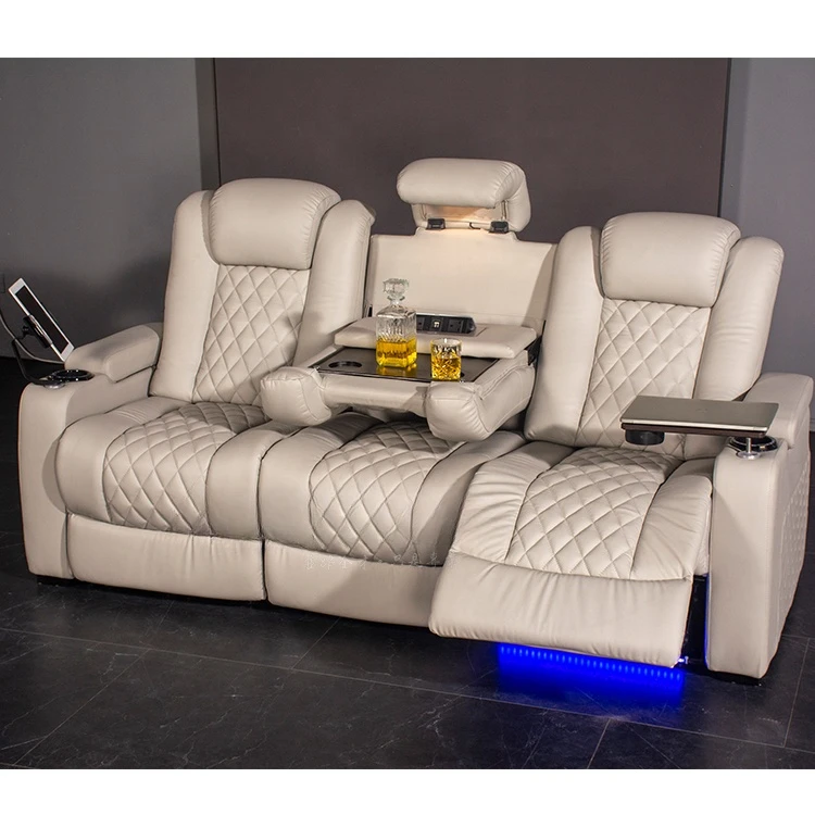 Hot sale cheap used luxury theater chairs wholesale interior sectional home theater recliners