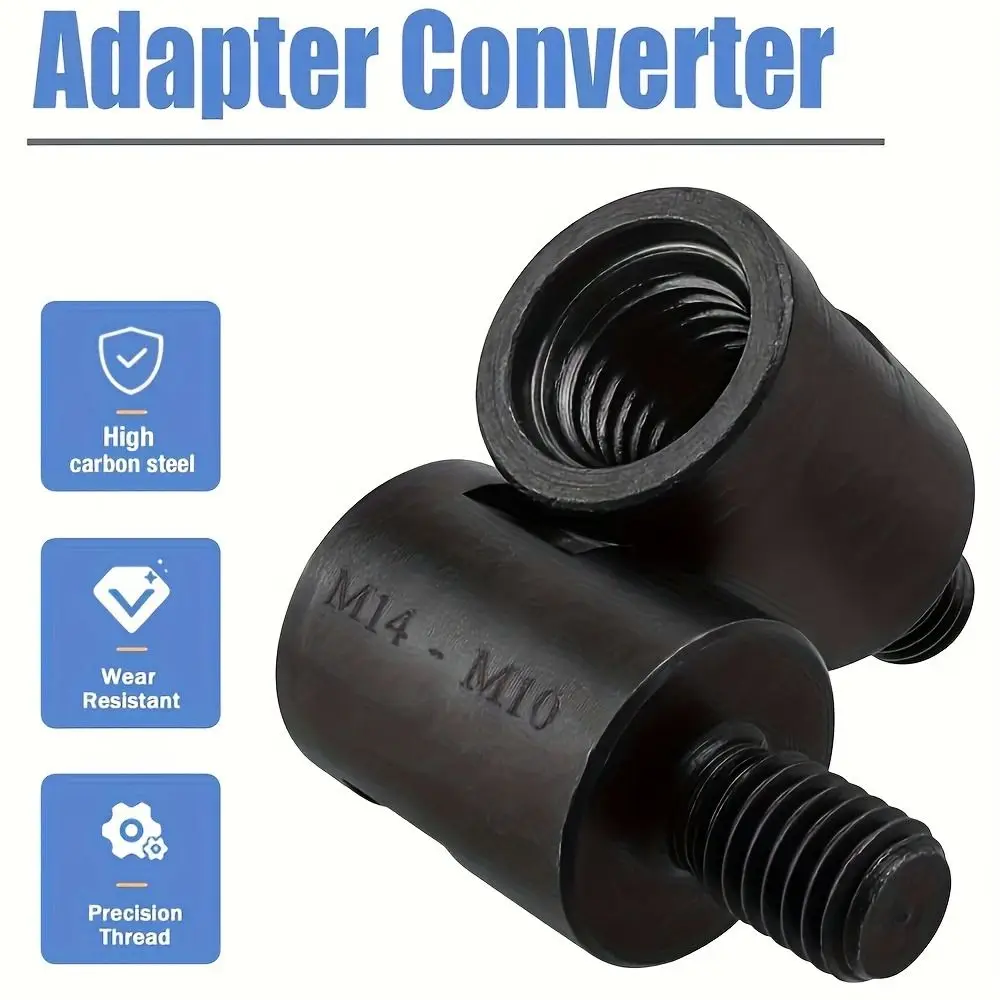 M 14 To M 10 Angle Grinder Adapter 5/8-11 Thread Multi-purpose Grinder Conversion Adapter Polished Surface Adaptive Shaft