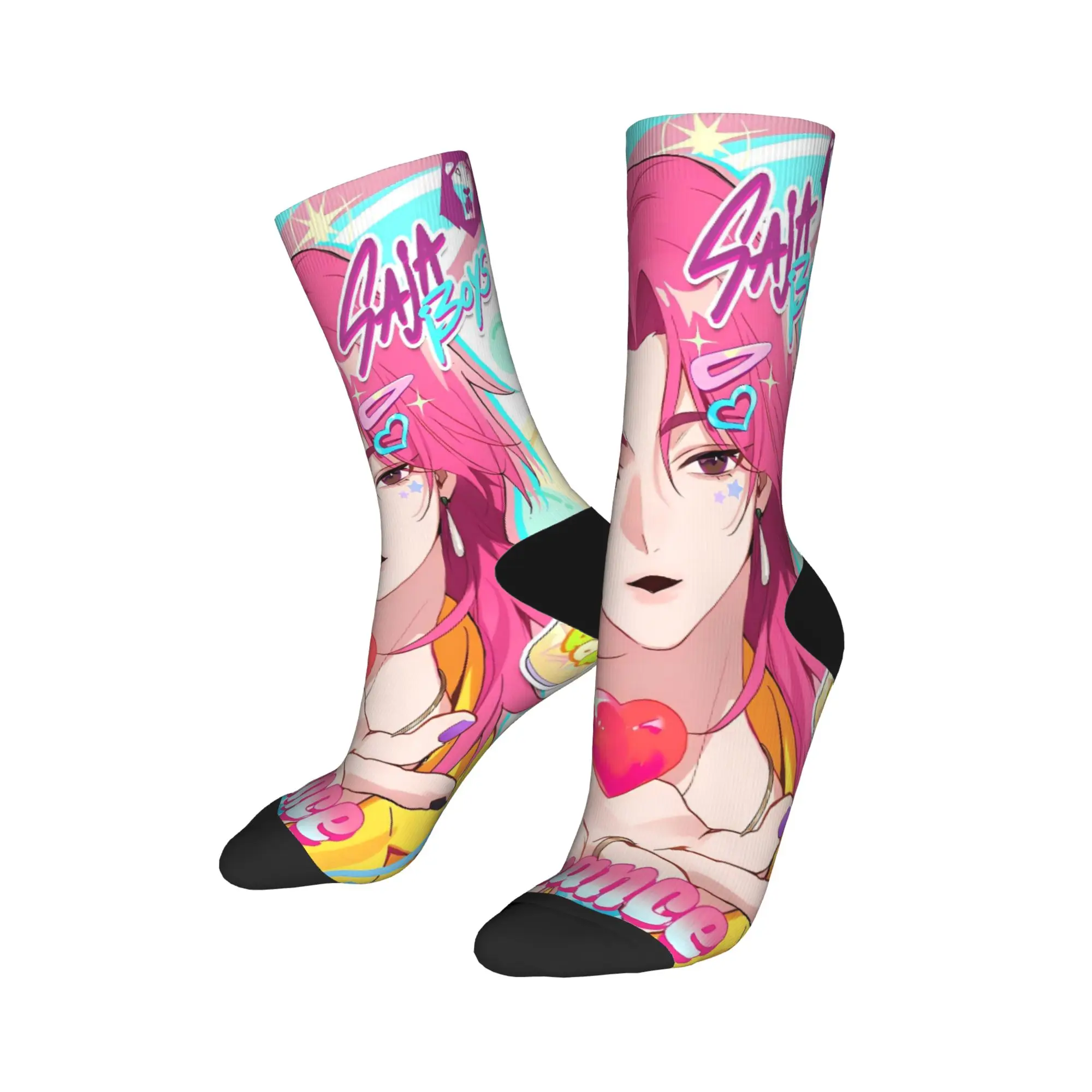 

Мужские носки унисекс Saja Boys Romance Kpop, чулки для охотника на демонов, противоскользящие мягкие носки, зимние винтажные дизайнерские носки для скалолазания