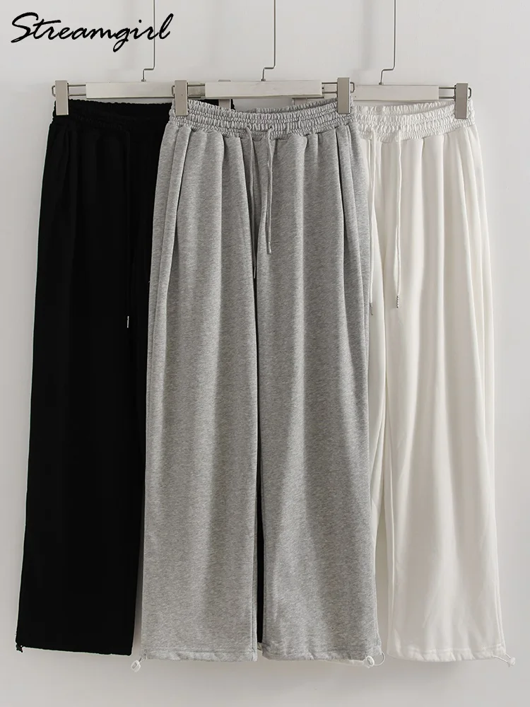 

Серые спортивные штаны женские хлопковые с высокой талией осенние белые мешковатые брюки уличная одежда свободные спортивные спортивные штаны для бега прямые брюки для мамы, спортивные штаны женские,штаны женские серые
