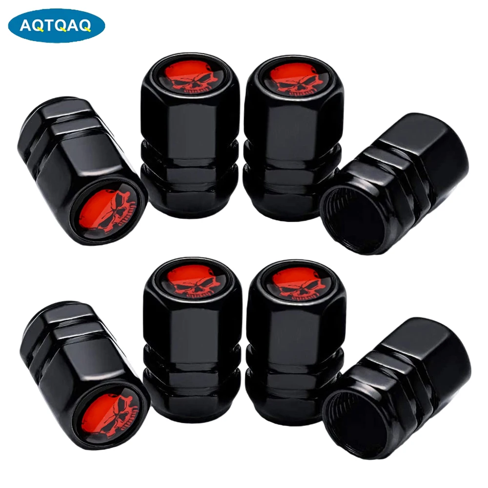 

AQTQAQ 8Pcs/Set Tire Valve Stem Caps,Airtight Dust Proof Covers for Car Wheel,Universal Tire Air Valve Caps Fits Motorcycle Cars