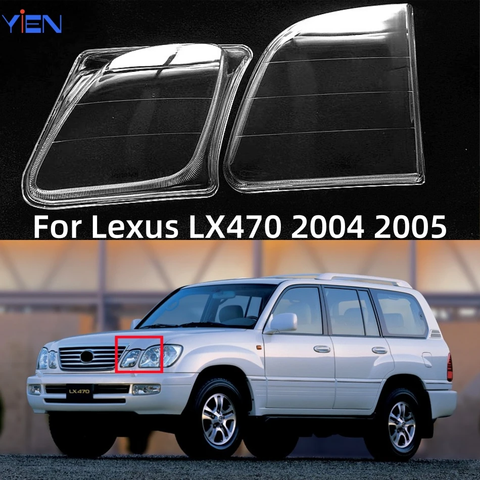 

For Lexus LX LX470 2004 2005 Auto Accessory Transparent PC Material Headlights Lamp Cover
