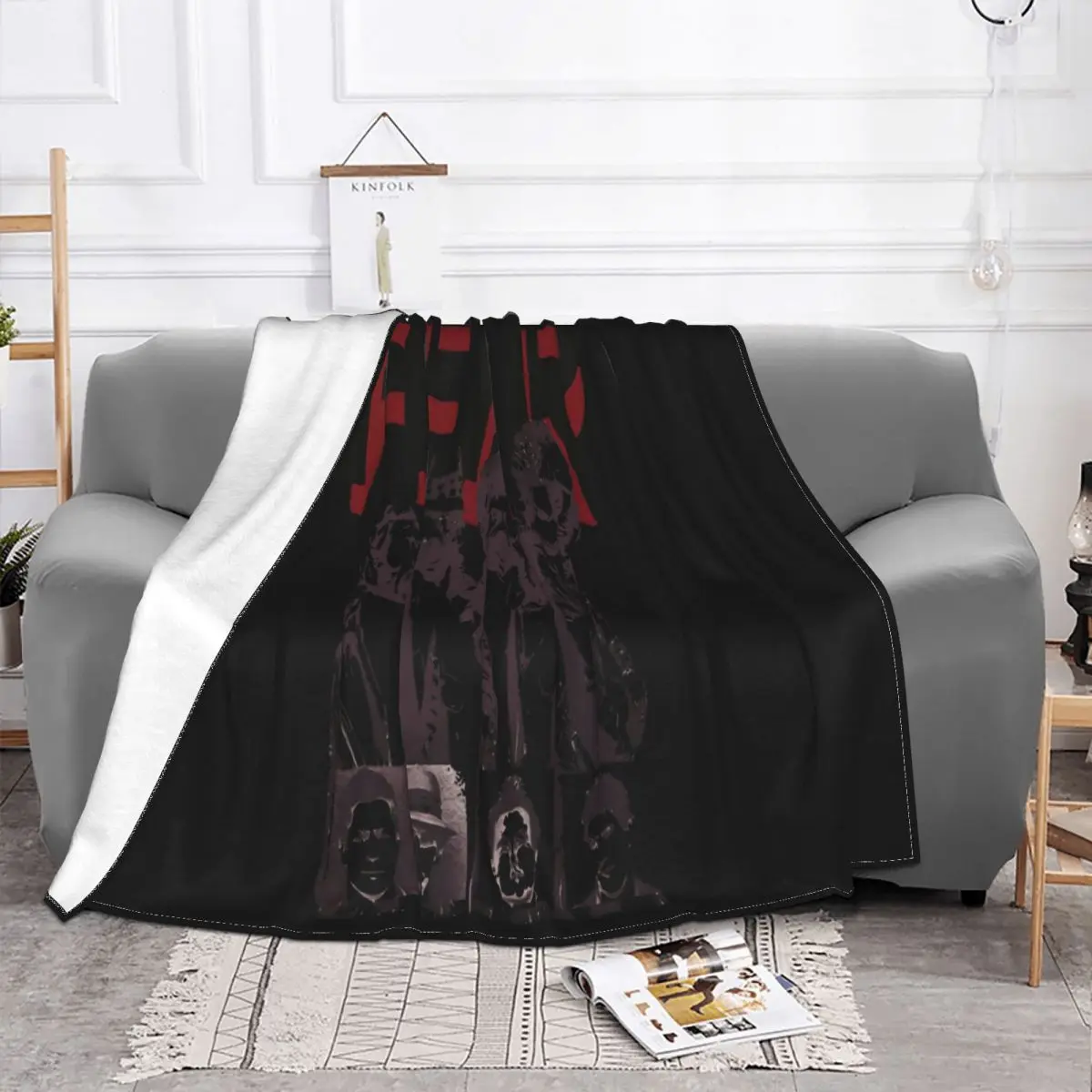 Fear Band Music Punk Hardcore Rock Metal Retro 2265 Stylish Homme Fashion Science New Youth Throw Blanket