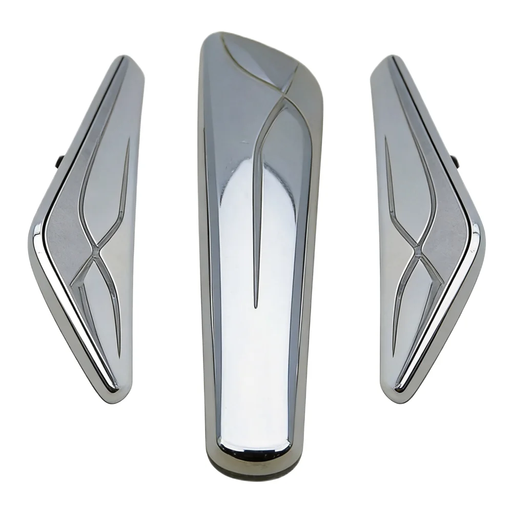 For Car Exterior Upgrade Silver Front Side Fender Trim F25 F26 Trim Cover OEM Standard Fitment Anti Aging Plastic
