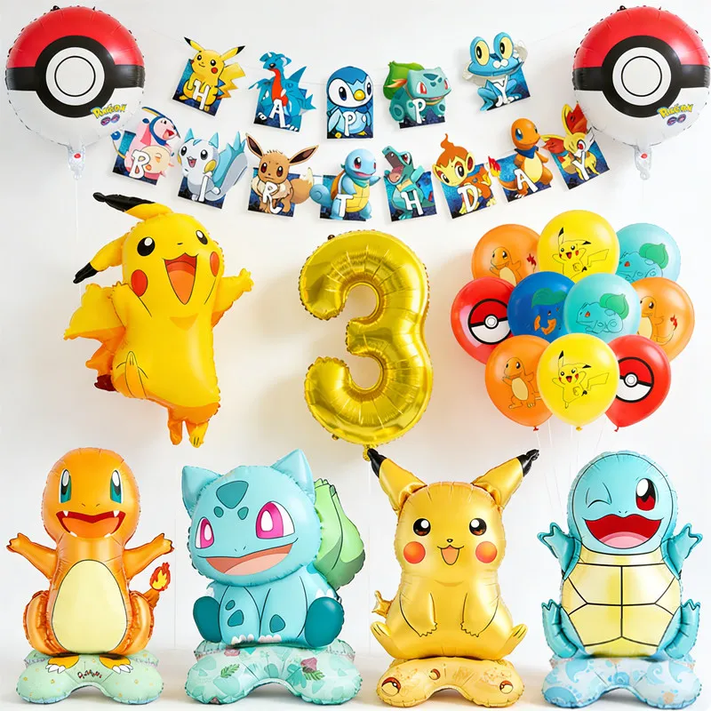 conjunto-de-baloes-de-latex-pikachu-tema-pokemon-decoracao-para-festa-de-aniversario-infantil
