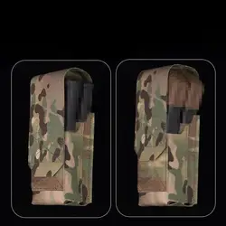 Bolsa con tapa doble 5,56 Mag, paquete de accesorios, chaleco táctico para exteriores, bolsa de herramientas multifuncional Molle