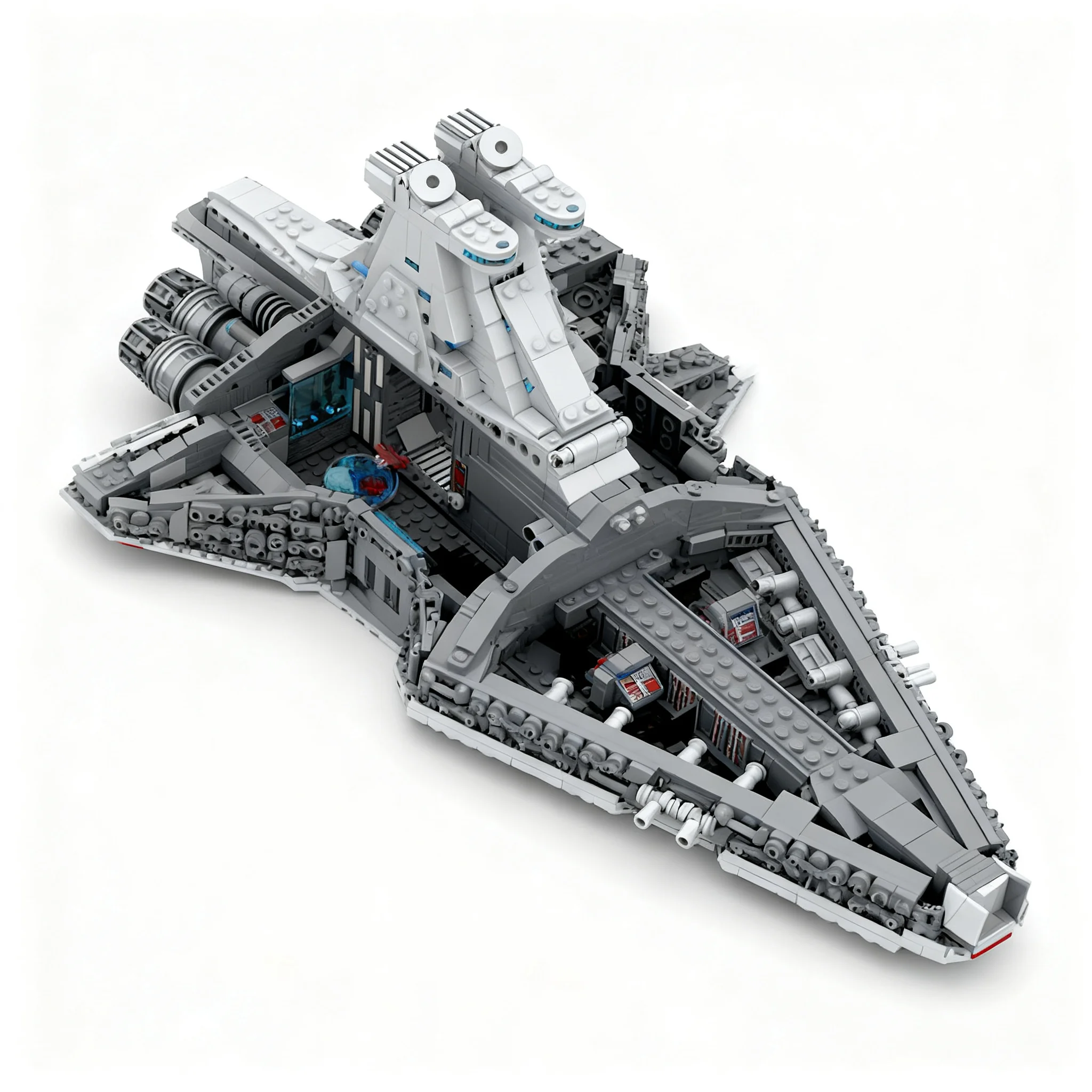 2596pcs MOC Star Battle Venator - Class Destroyer Model Building Blocks Architecture Toy Christmas Gift Education Idea Craft Art