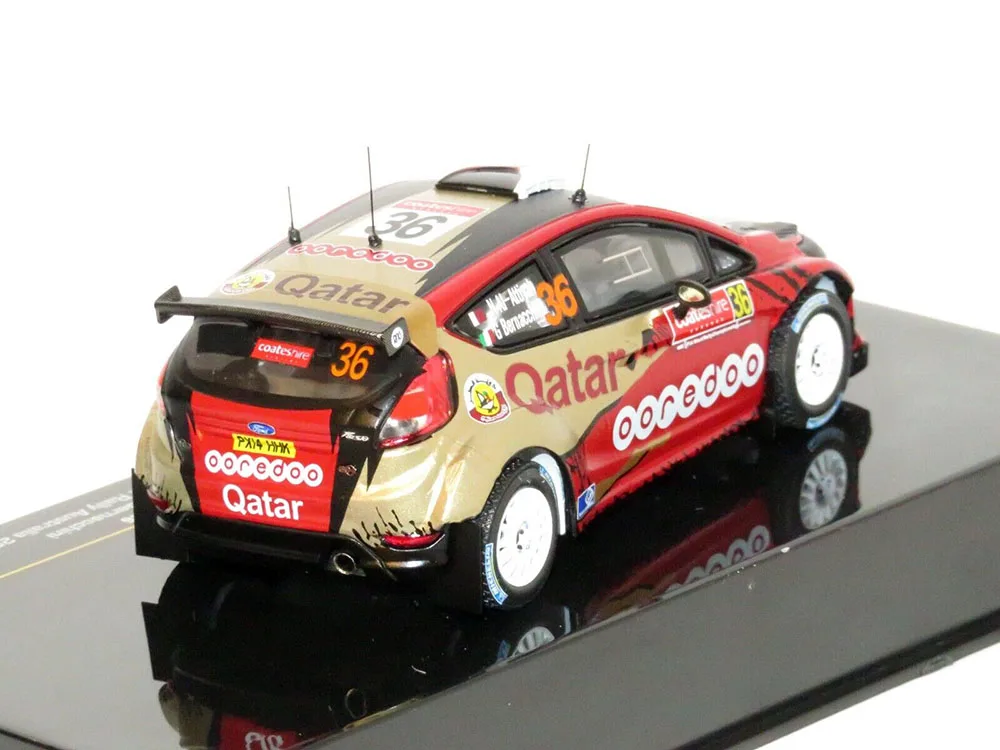 NEW IXO 1:43 Scale Fiesta RRC Qatar Winner WRC2 2014 Rally Racing Cars Diecast Model Toys for collection gift