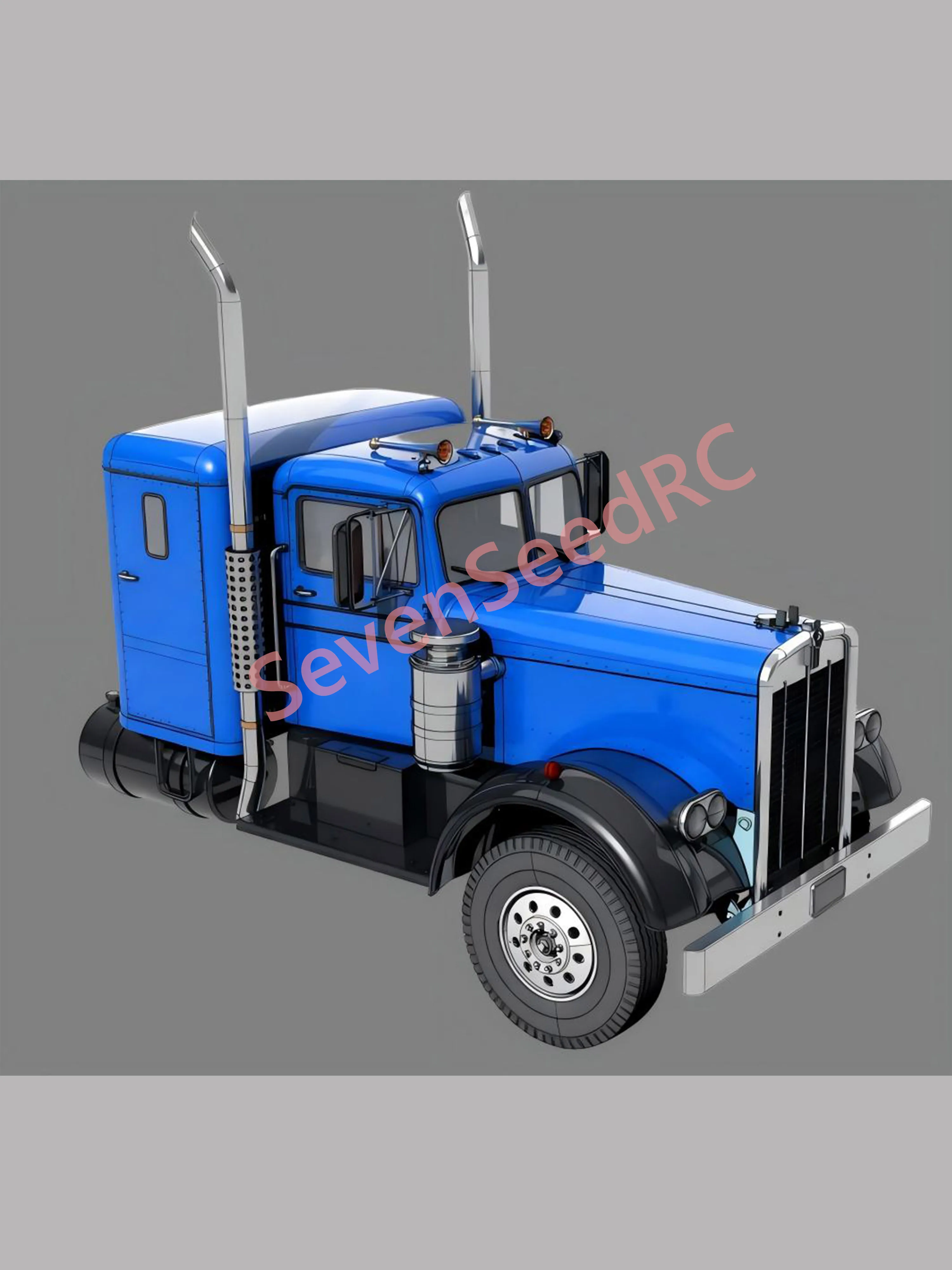 3D Printed Truck Cab KENWORTH 521 1/14  For Tamiya Static Dot Model JDM  Lesu Lxy Scaleclub SCX10 Trx Crossrc