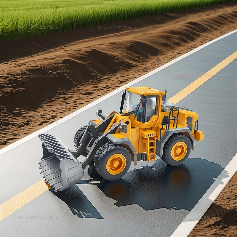 子供用2.4Ghz RCカーおもちゃ、リモコンショベルカー、ダンプカー、ブルドーザー、電動キッズギフト、男の子と女の子向けのレーシングカー、6歳以上