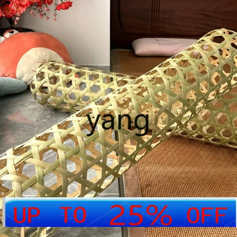

LH pure handmade bamboo skin woven bamboo throw pillow to cool down artifact rattan bamboo cage