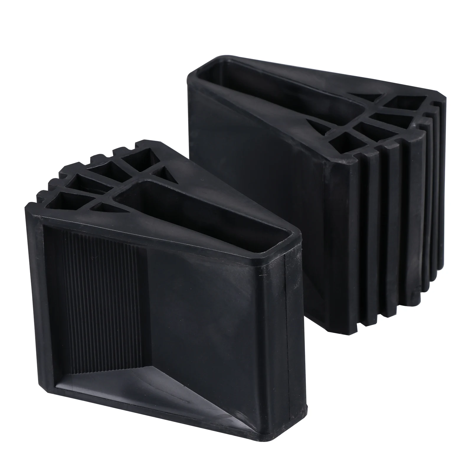 

2pcs Anti-Slip Ladder Feet Covers Black Rubber Pads for Extension Ladders Non-Skid Floor Protectors Damping Sound Insulation